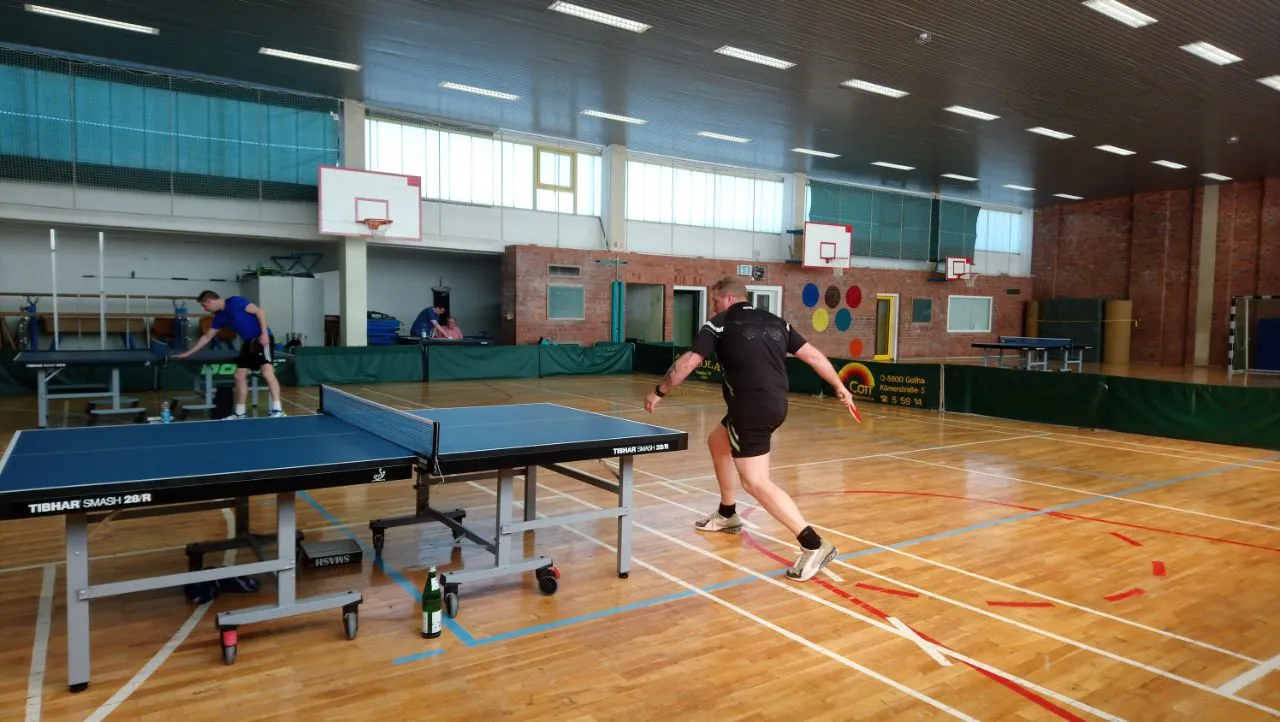 Training in der Turnhalle