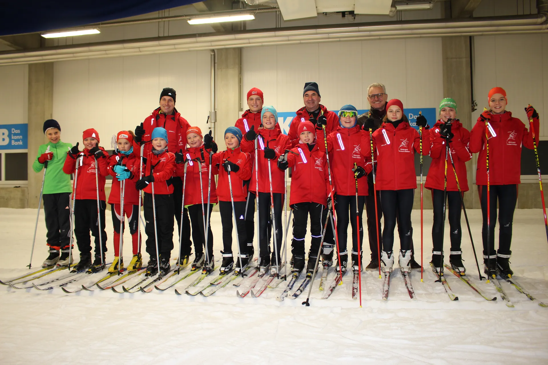 Training in der Skihalle Oberhof